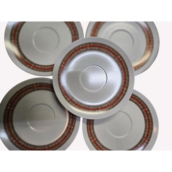 Retro Mid-Century Melmac Royalon Safari Melamine Plates, Set of 4, Vintage 5.75" - Picture 4 of 8